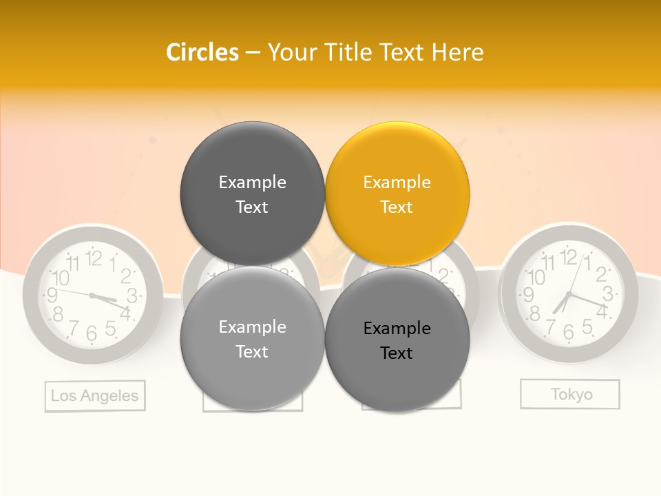 Different Movement Clock PowerPoint Template
