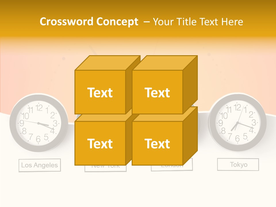 Different Movement Clock PowerPoint Template