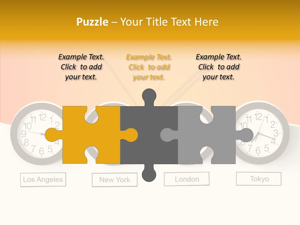 Different Movement Clock PowerPoint Template