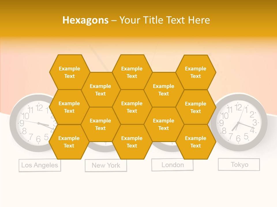 Different Movement Clock PowerPoint Template