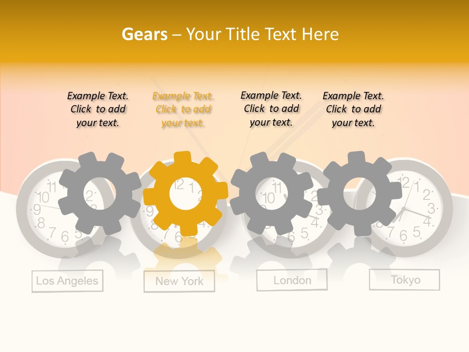 Different Movement Clock PowerPoint Template
