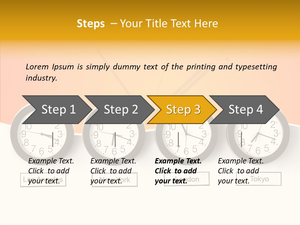 Different Movement Clock PowerPoint Template