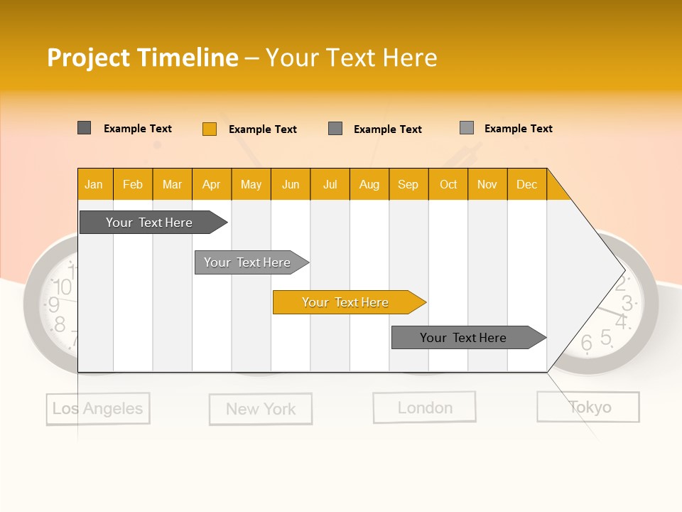 Different Movement Clock PowerPoint Template
