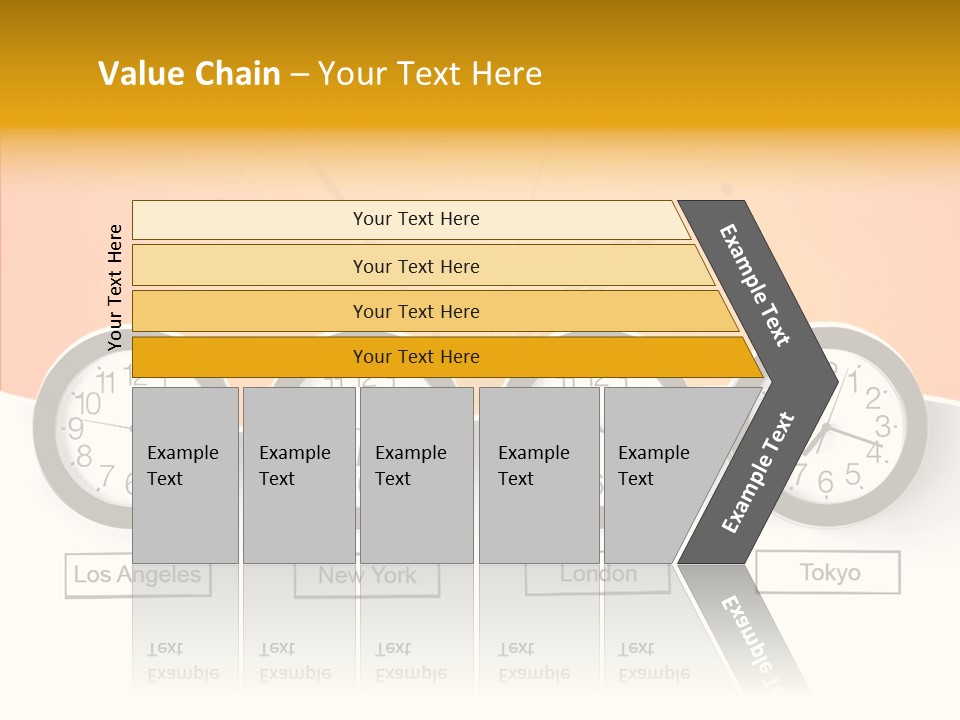 Different Movement Clock PowerPoint Template