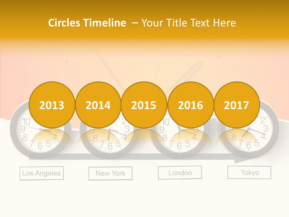 Different Movement Clock PowerPoint Template