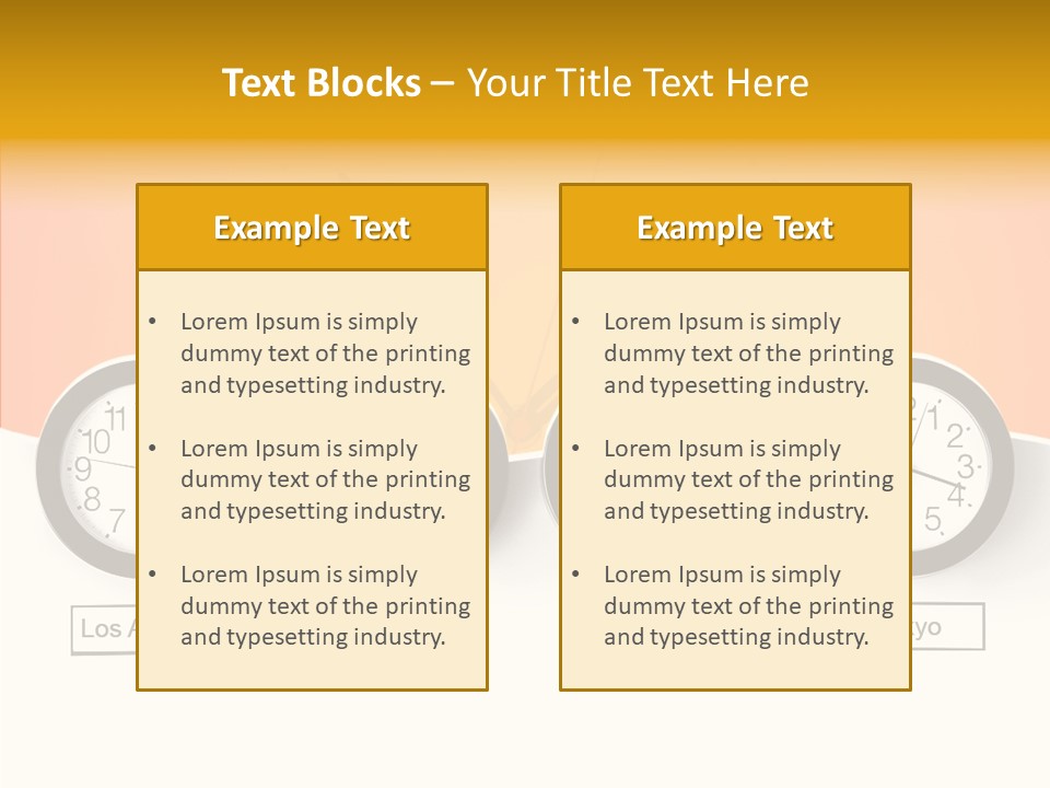 Different Movement Clock PowerPoint Template