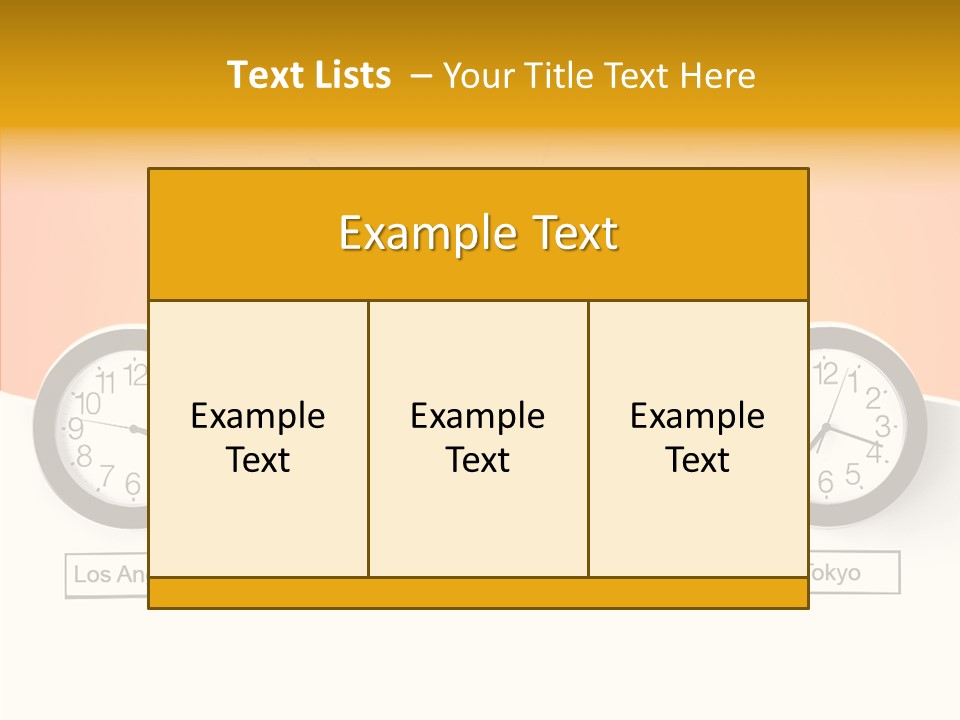 Different Movement Clock PowerPoint Template