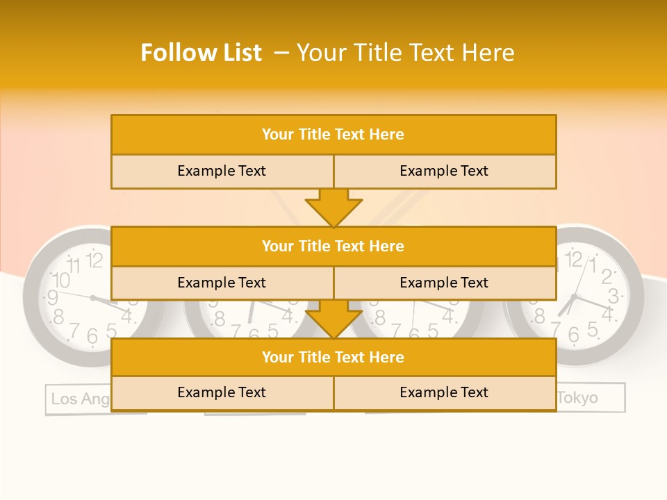 Different Movement Clock PowerPoint Template