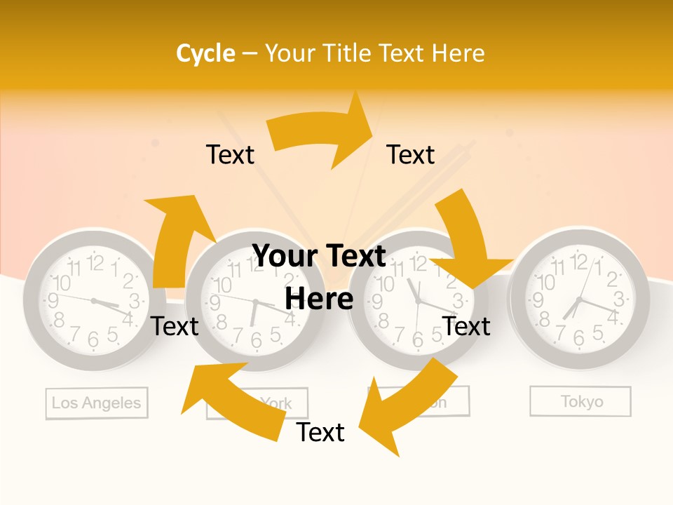 Different Movement Clock PowerPoint Template