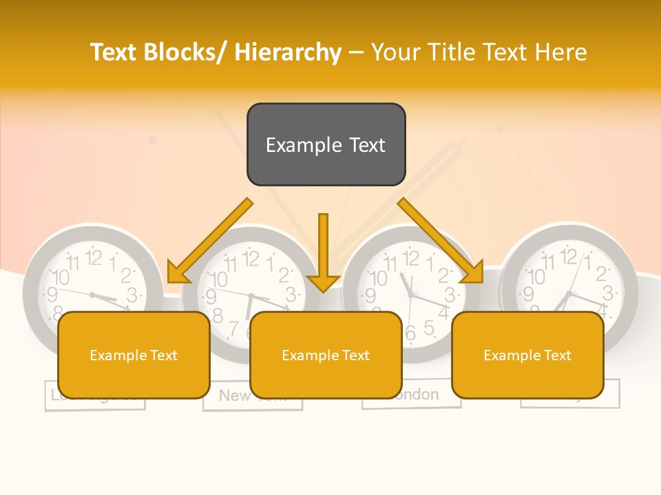 Different Movement Clock PowerPoint Template