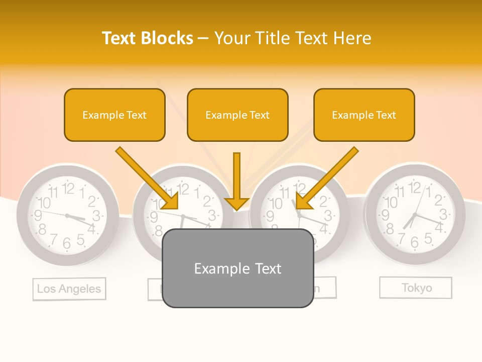 Different Movement Clock PowerPoint Template
