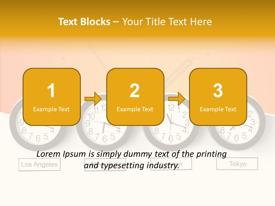 Different Movement Clock PowerPoint Template