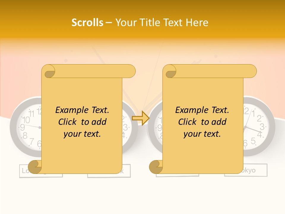 Different Movement Clock PowerPoint Template