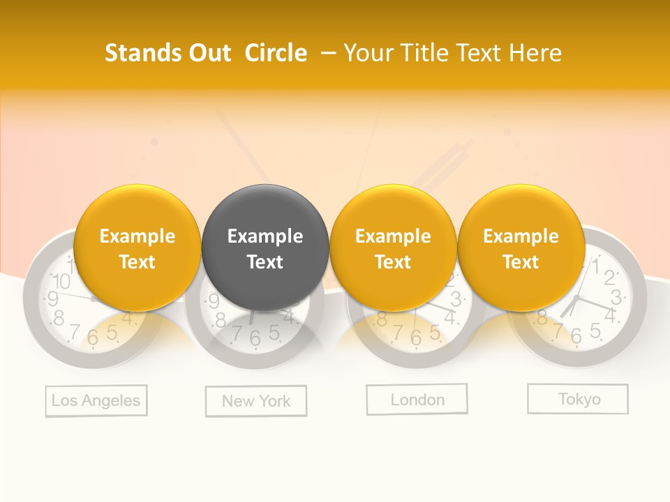 Different Movement Clock PowerPoint Template