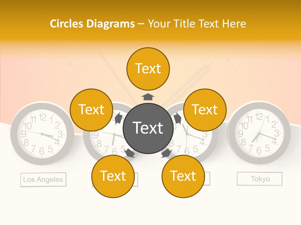 Different Movement Clock PowerPoint Template