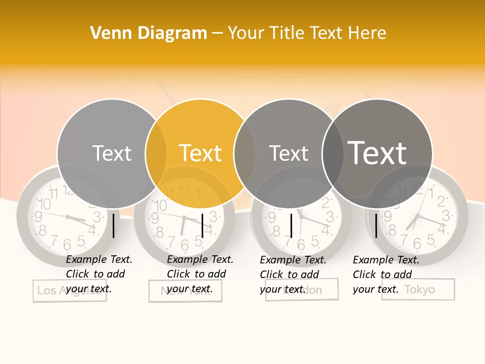 Different Movement Clock PowerPoint Template
