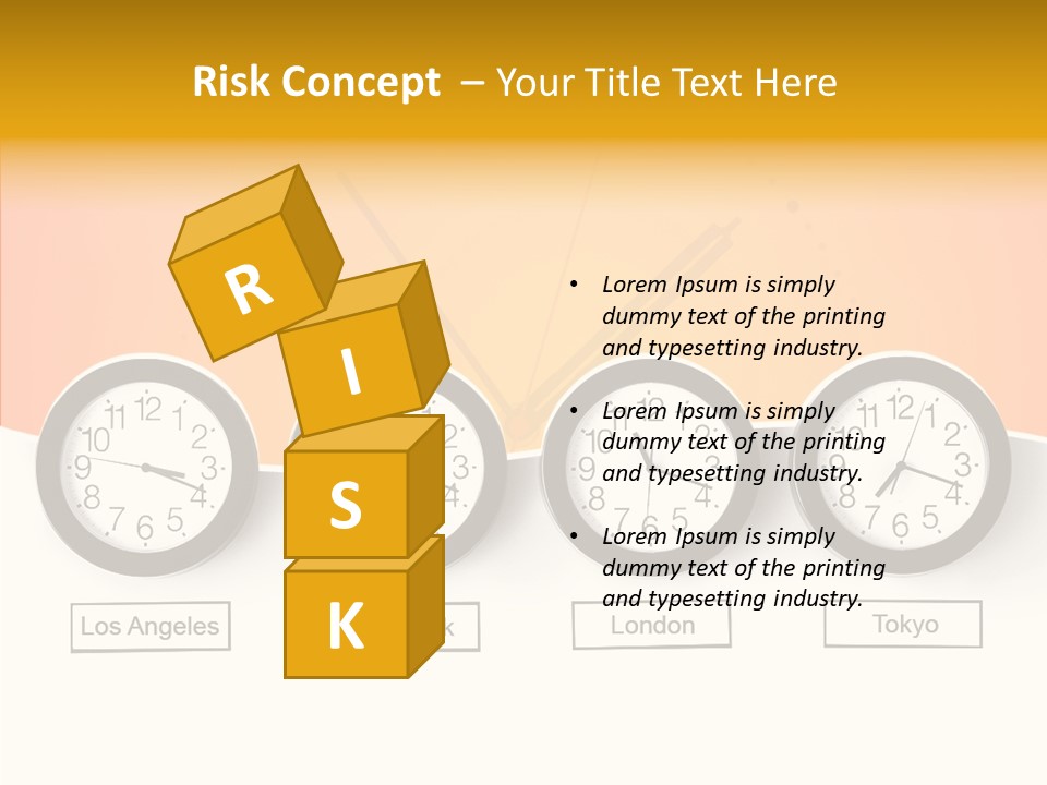 Different Movement Clock PowerPoint Template