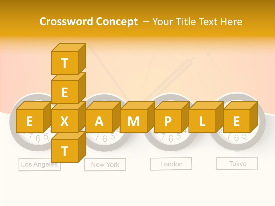 Different Movement Clock PowerPoint Template