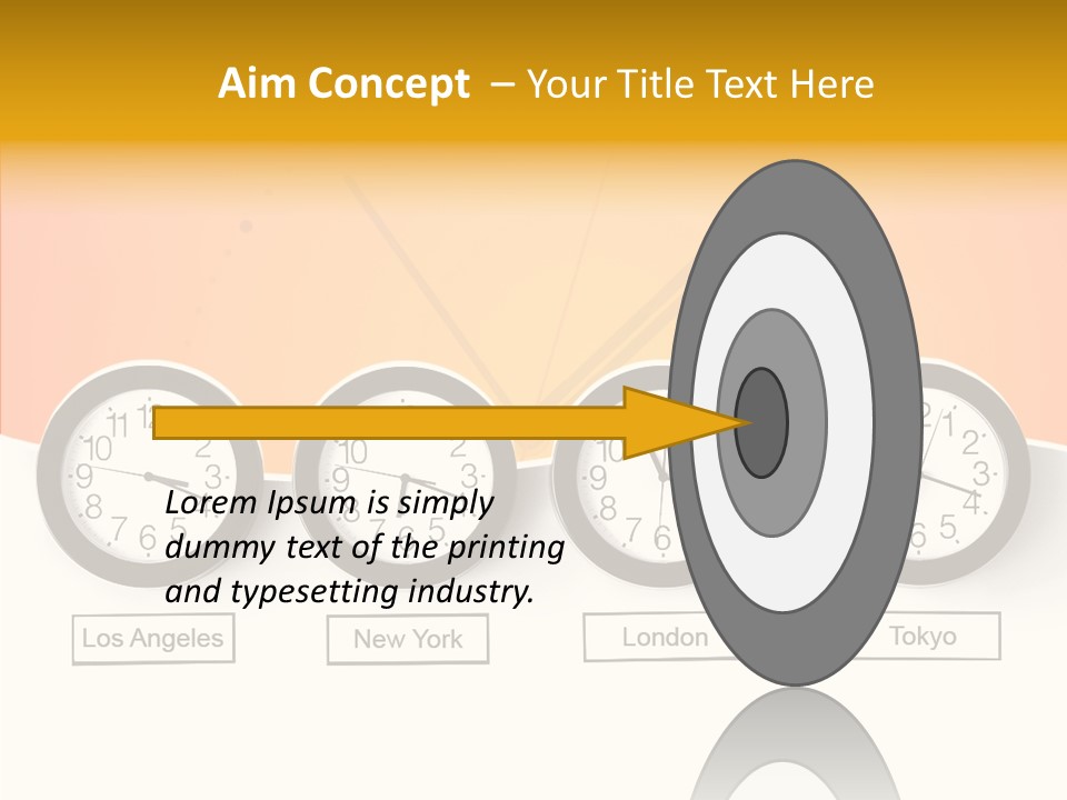 Different Movement Clock PowerPoint Template