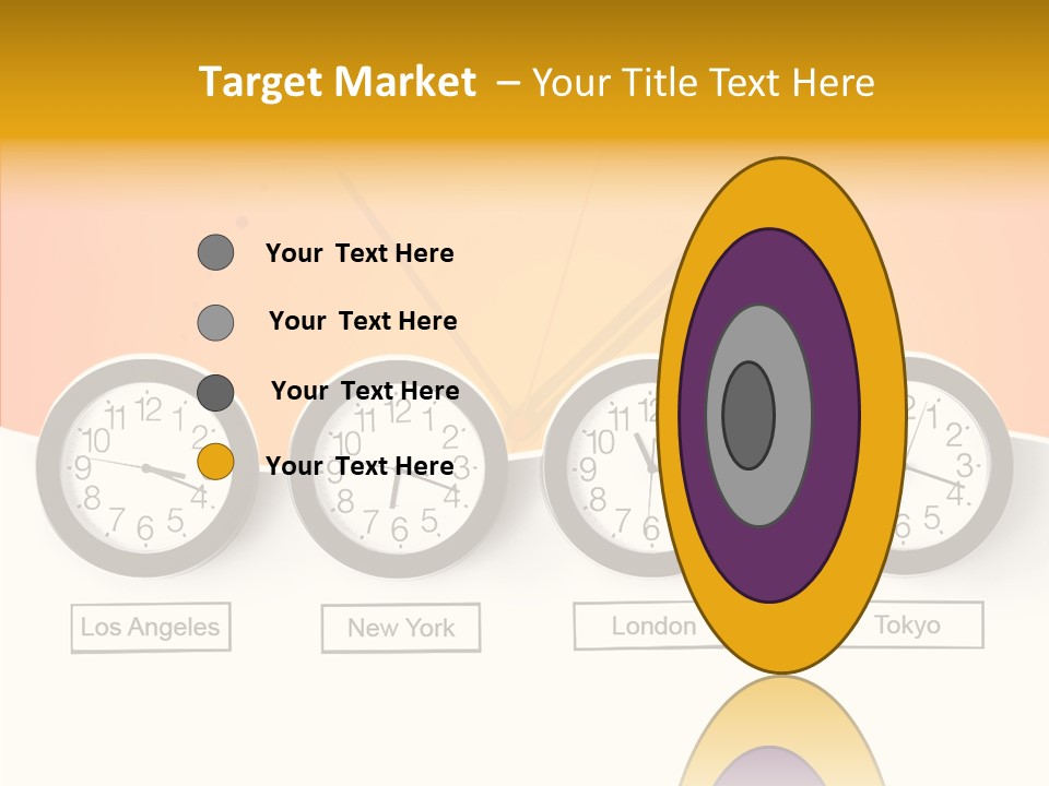 Different Movement Clock PowerPoint Template