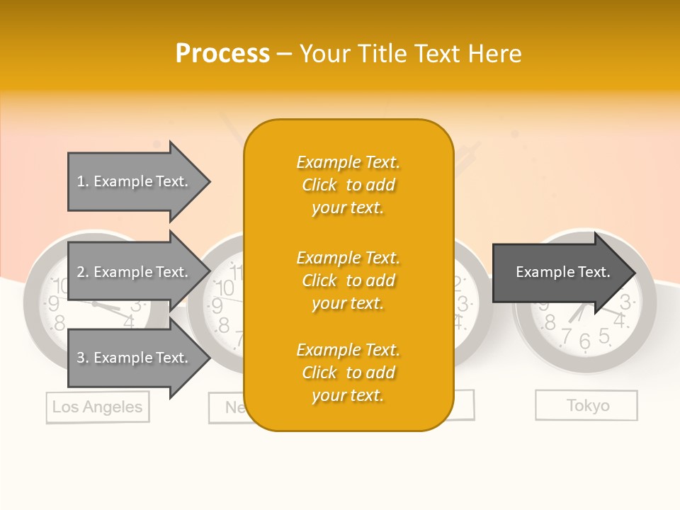 Different Movement Clock PowerPoint Template