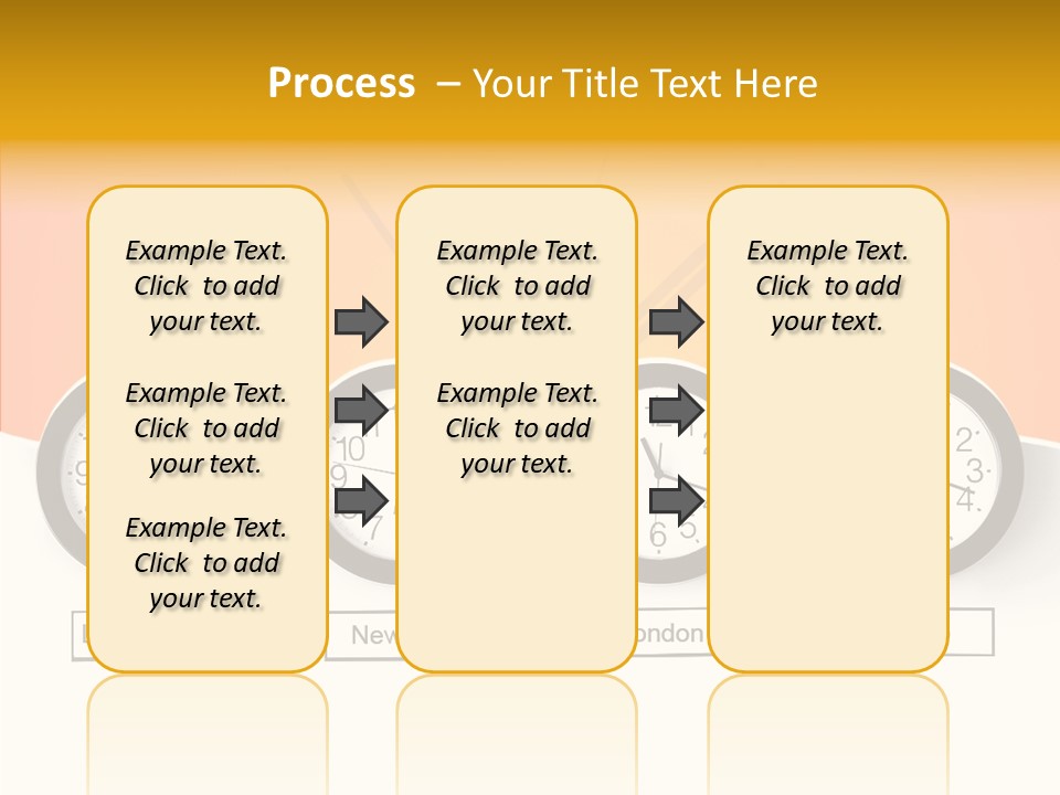 Different Movement Clock PowerPoint Template