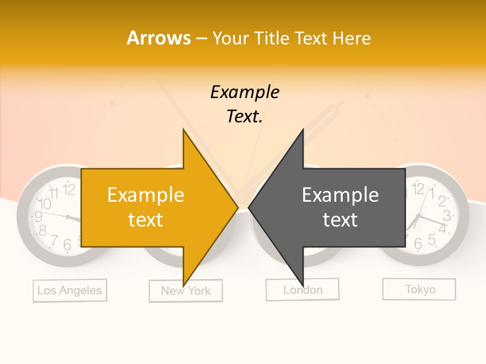 Different Movement Clock PowerPoint Template