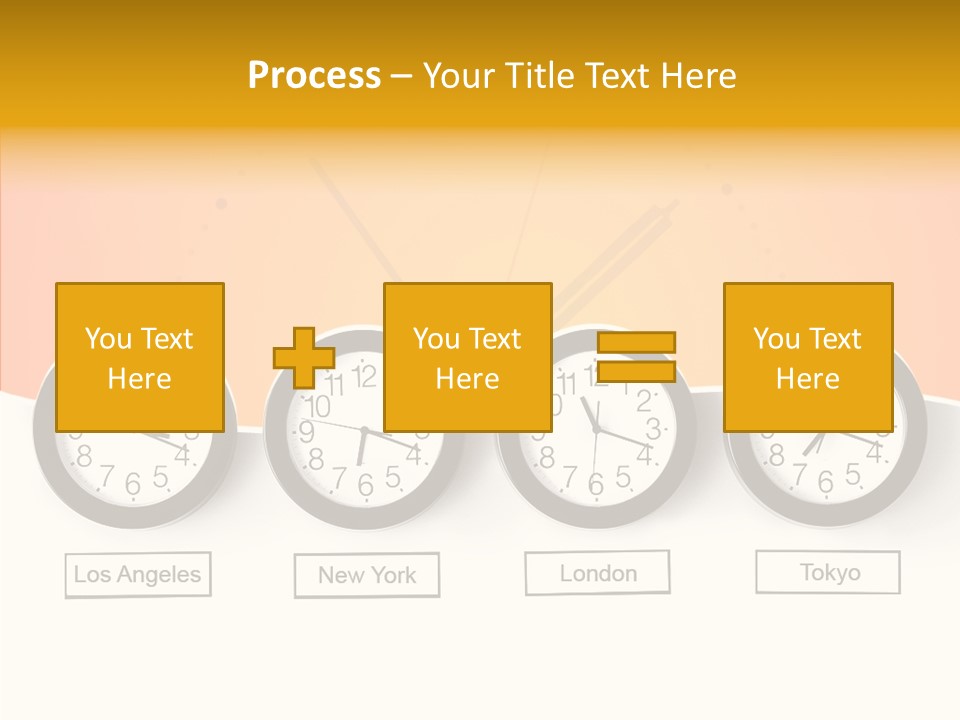 Different Movement Clock PowerPoint Template
