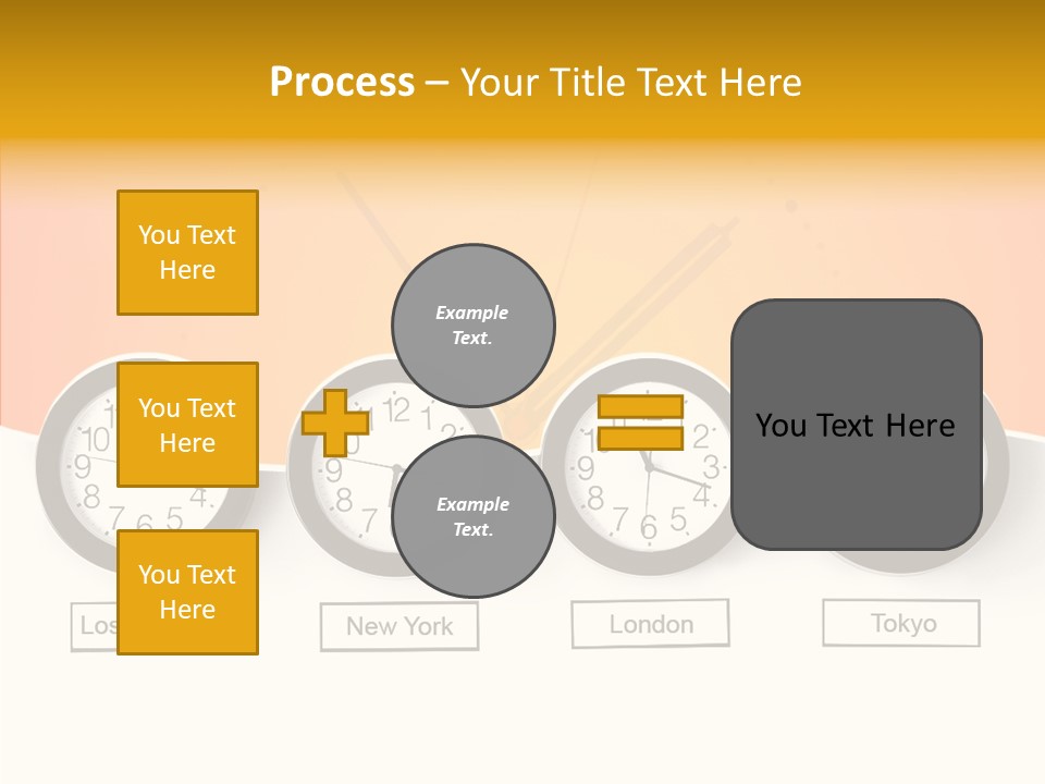 Different Movement Clock PowerPoint Template