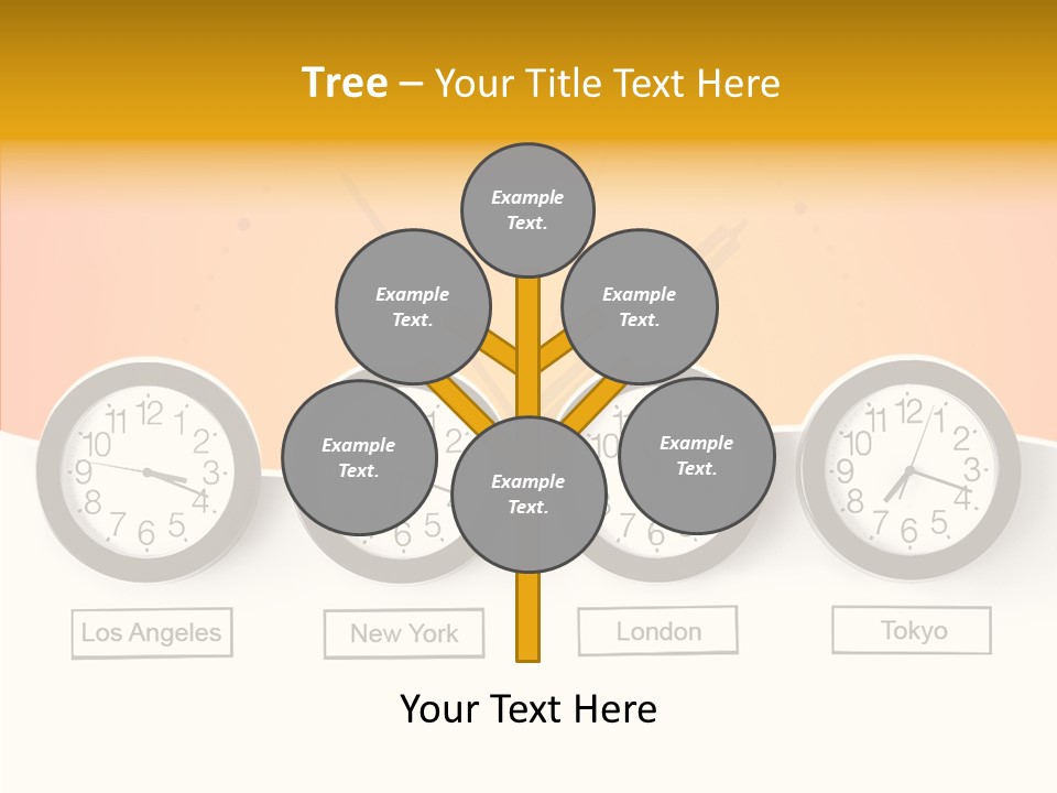 Different Movement Clock PowerPoint Template