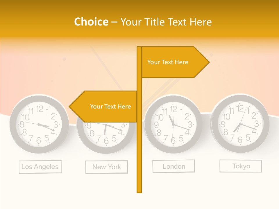 Different Movement Clock PowerPoint Template