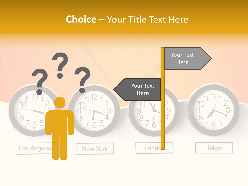 Different Movement Clock PowerPoint Template