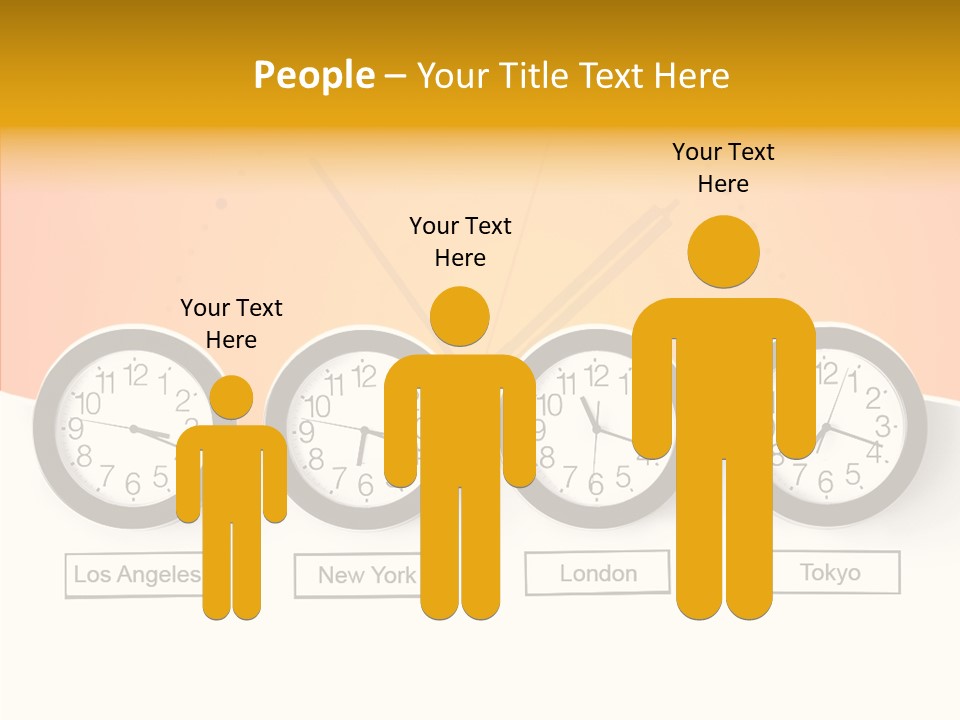 Different Movement Clock PowerPoint Template