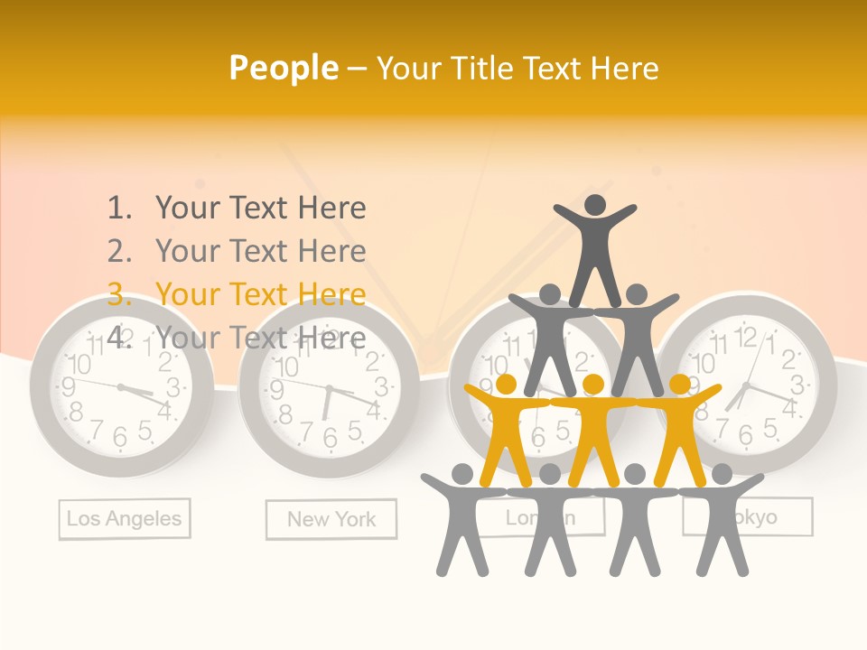 Different Movement Clock PowerPoint Template