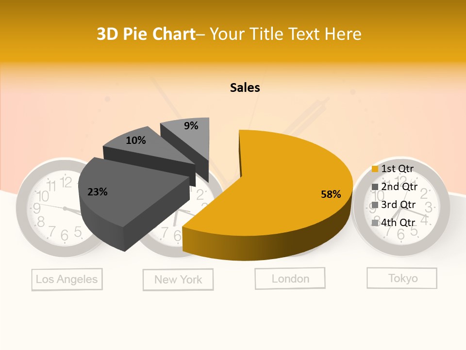 Different Movement Clock PowerPoint Template