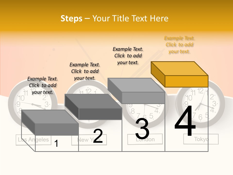 Different Movement Clock PowerPoint Template