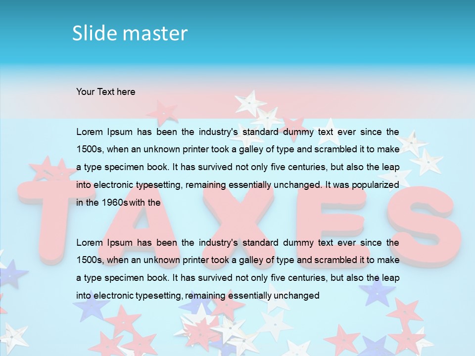 Alphabet Many Shape PowerPoint Template