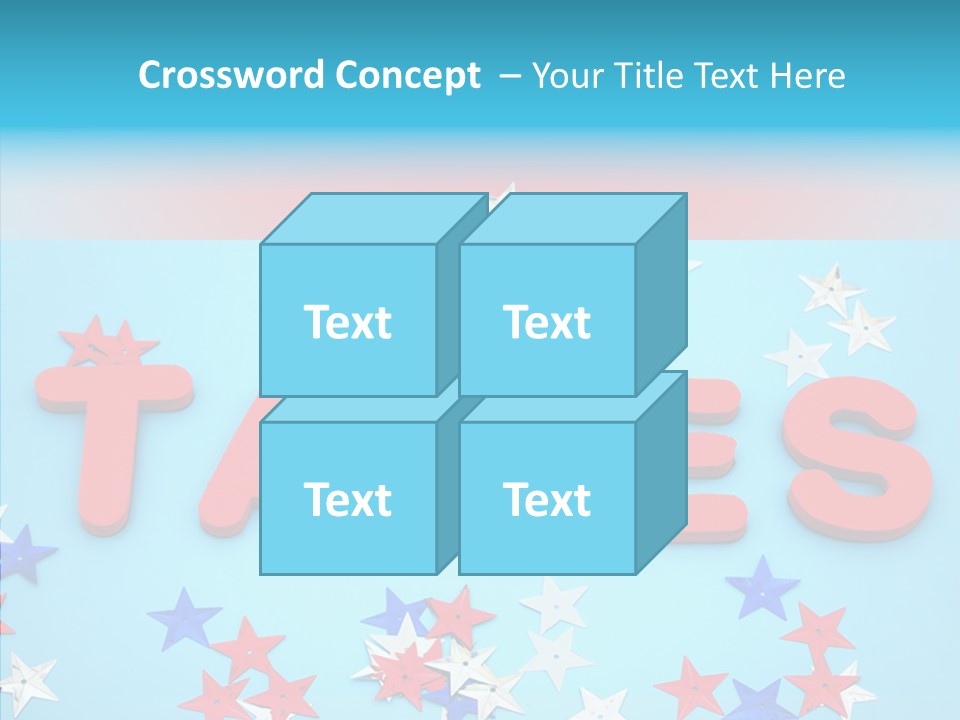 Alphabet Many Shape PowerPoint Template