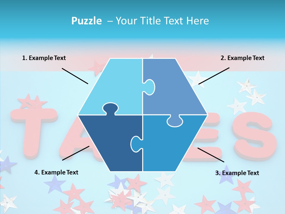 Alphabet Many Shape PowerPoint Template