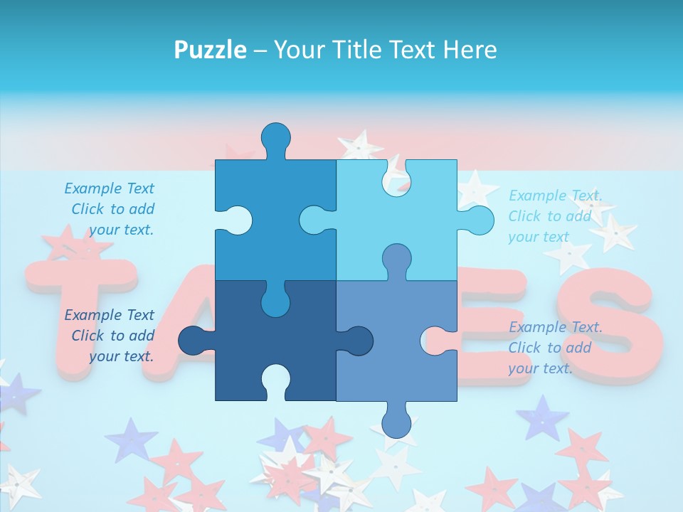 Alphabet Many Shape PowerPoint Template