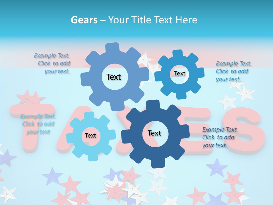 Alphabet Many Shape PowerPoint Template