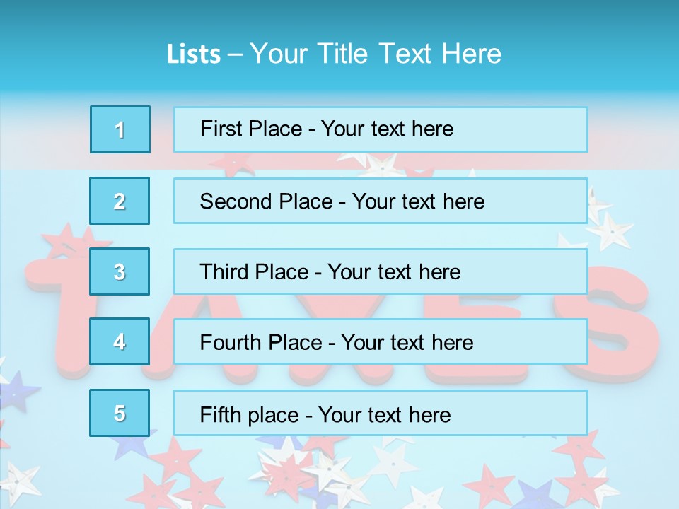 Alphabet Many Shape PowerPoint Template