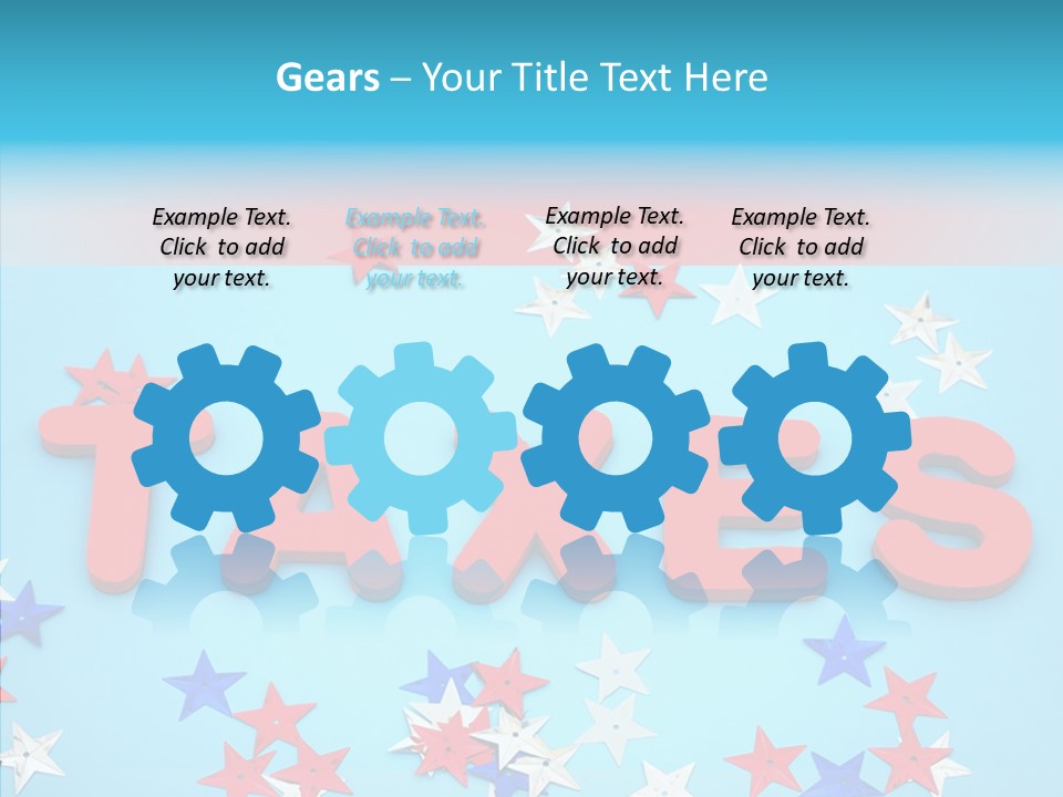 Alphabet Many Shape PowerPoint Template