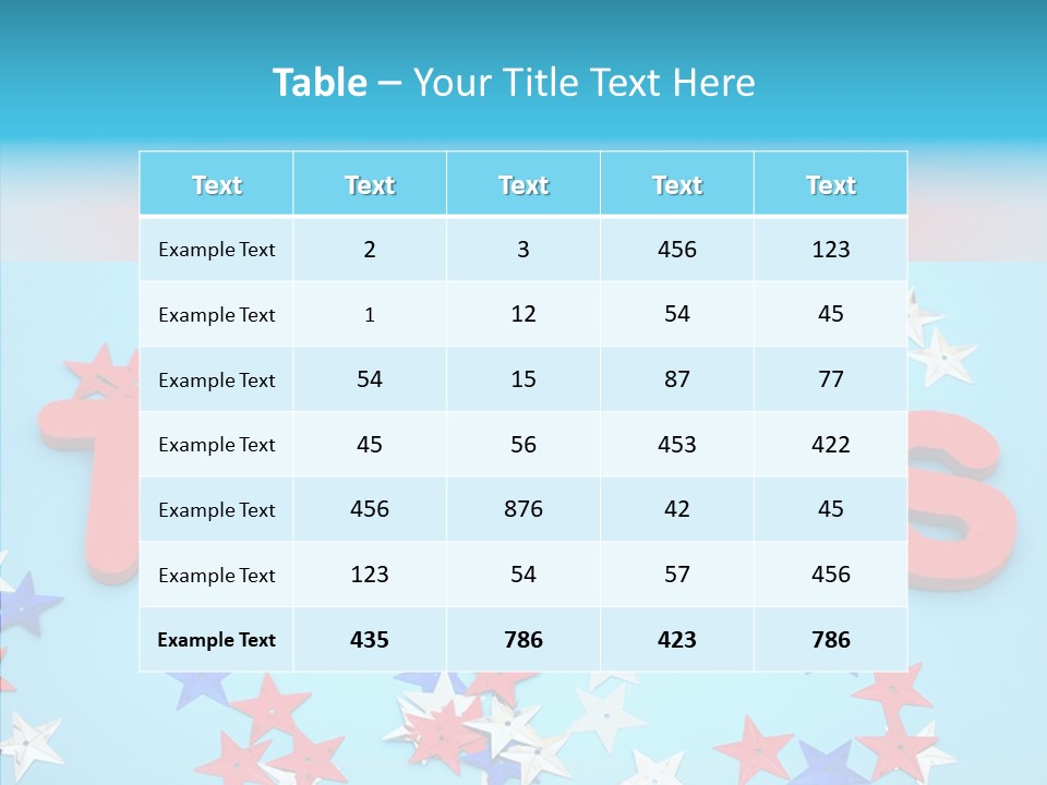Alphabet Many Shape PowerPoint Template