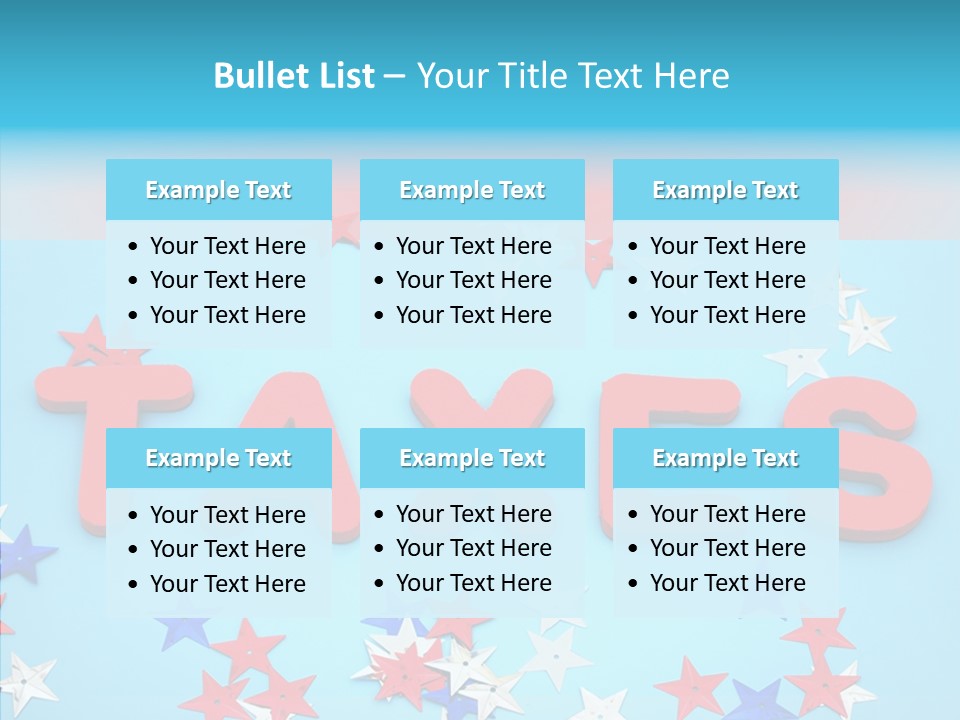 Alphabet Many Shape PowerPoint Template