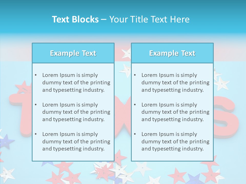 Alphabet Many Shape PowerPoint Template