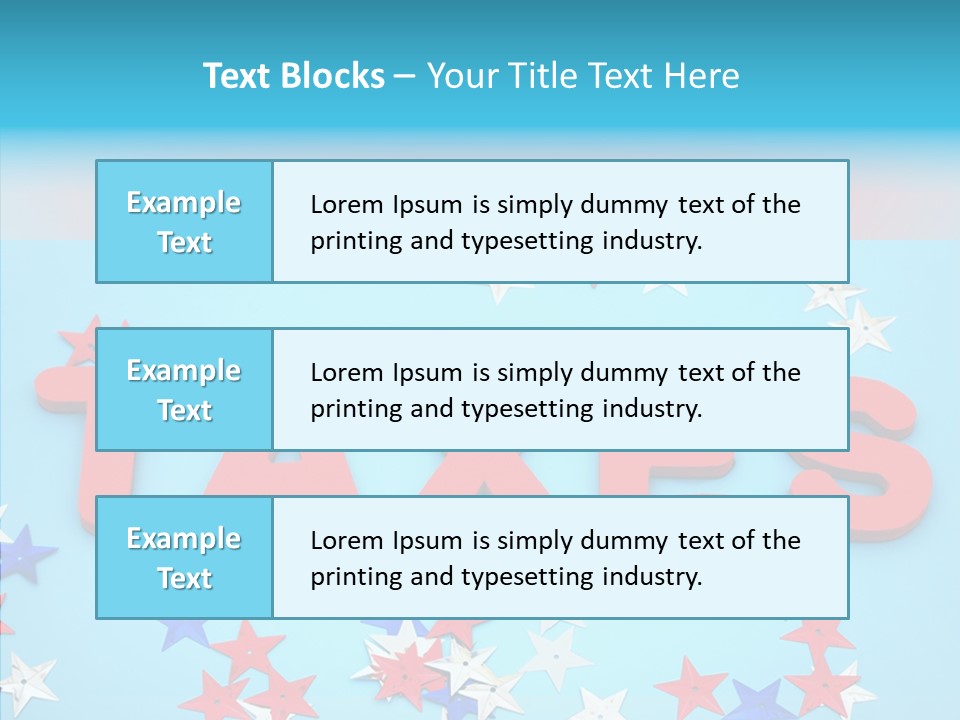 Alphabet Many Shape PowerPoint Template