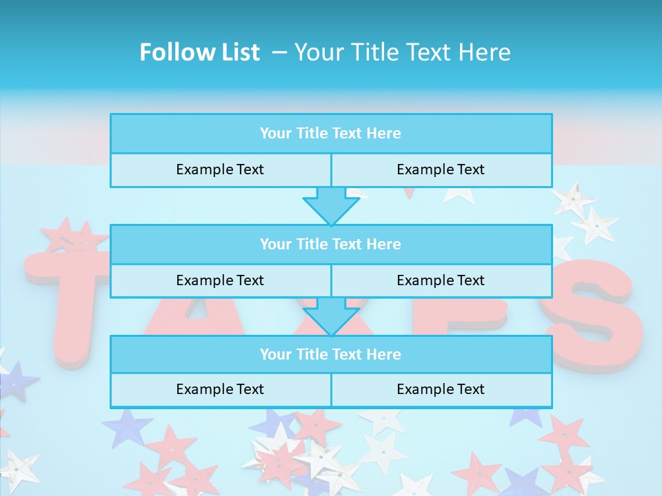 Alphabet Many Shape PowerPoint Template