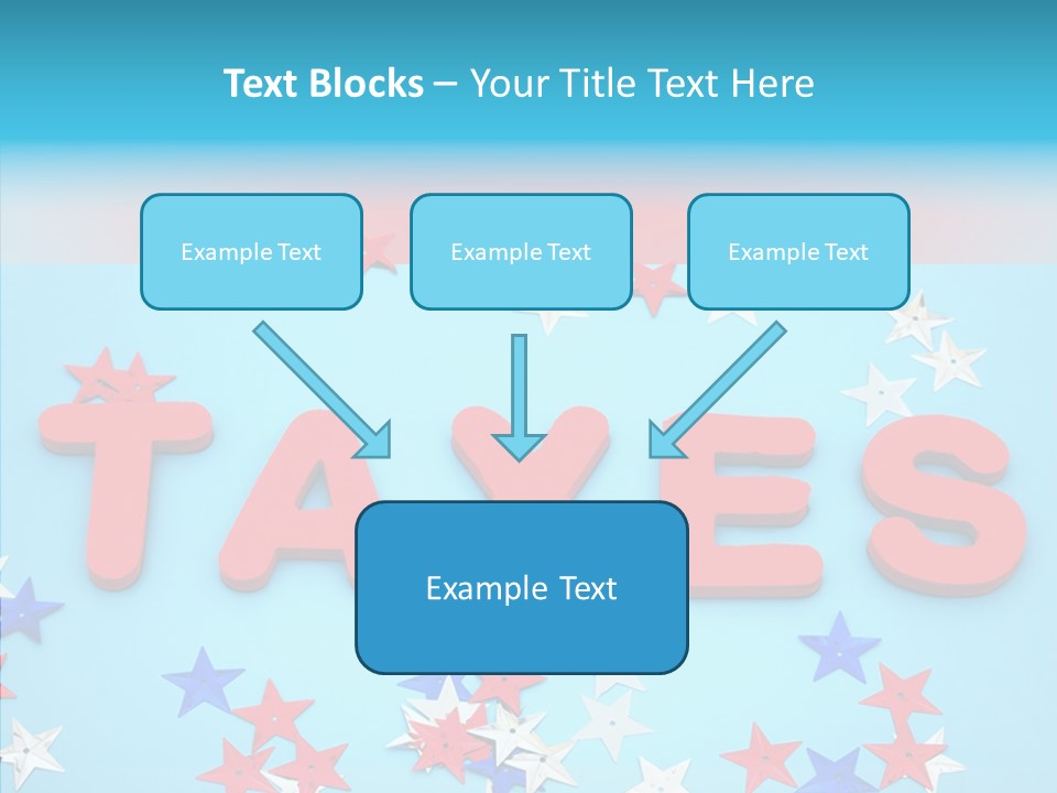 Alphabet Many Shape PowerPoint Template