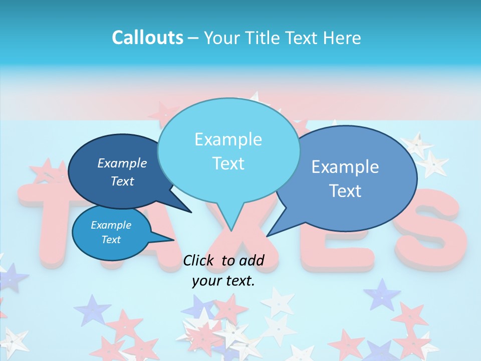 Alphabet Many Shape PowerPoint Template